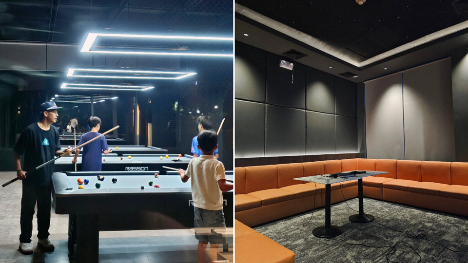 Studio 300's Bridgetowne spot has Private KTV rooms and areas to play billiards